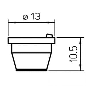 Precitec Nozzle Holder KT M1.5" K S OEM, Ceramic