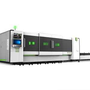 BesCutter Fly Speed 1.5-6KW Fiber Laser Metal Sheet Cutter Full Enclosure with Parallel Shuttle Table